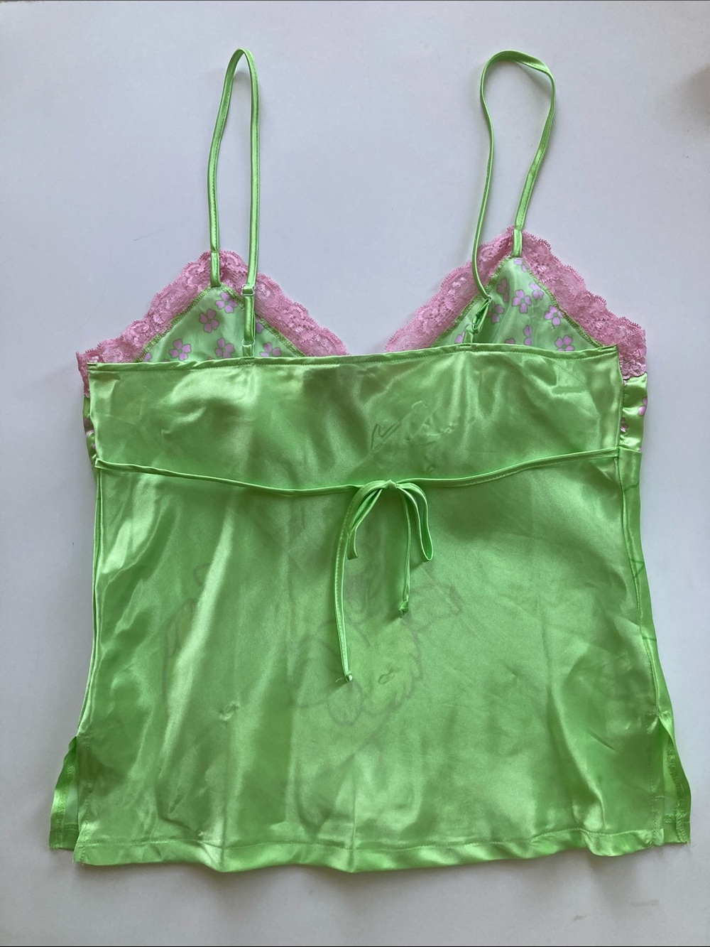 Vintage Disney Thumper Satin Lace Camisole Top Sz S - Picture 6 of 16